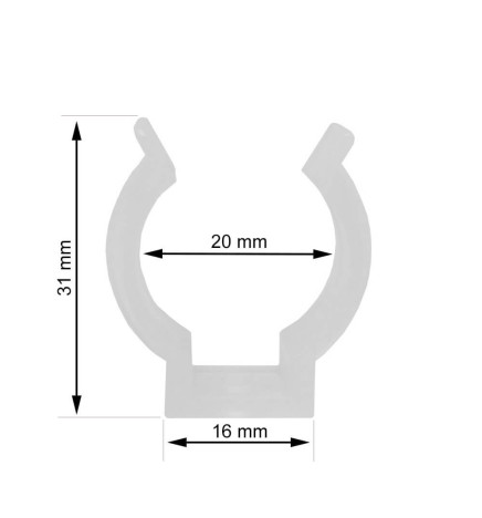Fästklämmor T8 LED-lysrör - 2 enheter