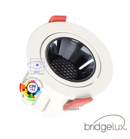 Faretto Downlight LED incasso 12W Bianco - Bridgelux Chip - UGR11 - CCT