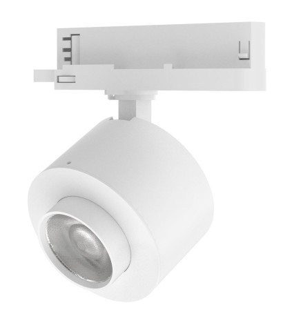 LED spotlight28W  LEIPZIG  3- fasetskinne - VOSSLOH - Justerbar optik - 36º-60º