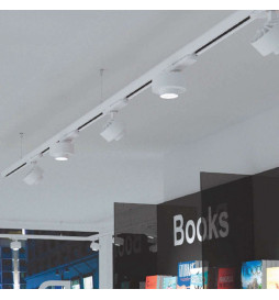 LED skinnespot 28W - LEIPZIG  3- fase VOSSLOH - Justerbar optikk - 36º-60º