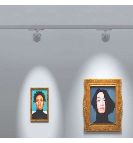 LED spotlight28W  LEIPZIG  3- fasetskinne - VOSSLOH - Justerbar optik - 36º-60º