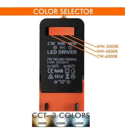 LED Einbauleuchte 18W Rund - OSRAM CHIP DURIS E 2835 - CCT - UGR17