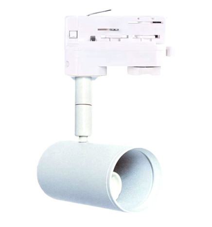 Schienenlampe WEISS für Lampe GU10 - THREE-PHASE