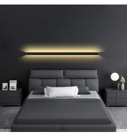 LED Vegglampe - Lineær - WASHINGTON SVART - 0,5m - 1m - 1,5m - 2m - IP54