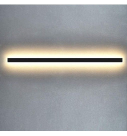 LED-Seinävalaisin - Lineaarinen - WASHINGTON MUSTA - 0,5 m - 1 m - 1,5 m - 2 m - IP54