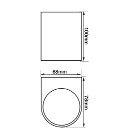 LED Vegglampe BAYONA 6W IP54