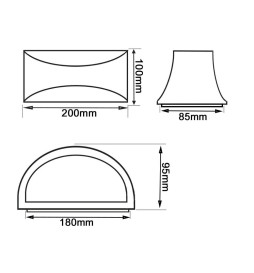 LED Floodlight  Wall Light Outdoor IP54 - E27