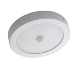 Plafond LED Superficie circular  20W com Detector de  Movimiento - CCT