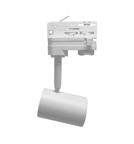 VALKOINEN kohdevalaisin GU10-lampulle - KOLMIVAIHEINEN