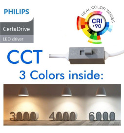 Downlight LED 44W Circulaire- Philips CertaDrive- CCT - UGR17