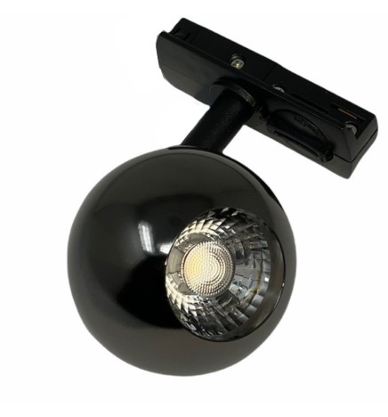 Faretto LED 10W FENIX - Nero - Binario Monofase - CRI+93