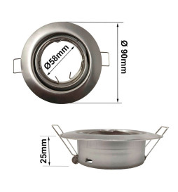 Rund ring for GU10 MR16 LED dikroisk pære