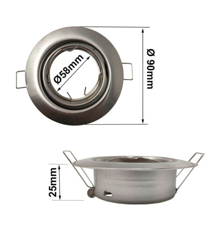 Rund ring for GU10 MR16 LED dikroisk pære