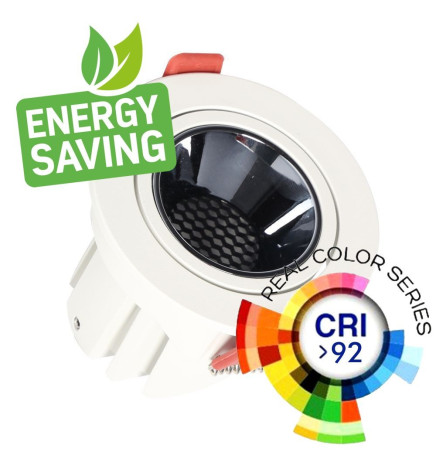 LED Downlight 12W Hvit - Bridgelux Chip - UGR11- CCT