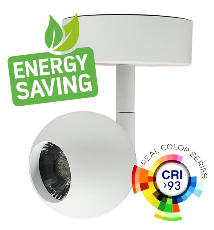 12W FENIX Valkoinen CRI+93 SURFACE LED-valonheitin -  UGR13 - CCT