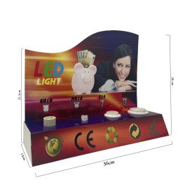 LED-valaistus Näytteilleasettaja