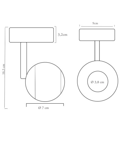 Spot à LED FENIX 12W blanc CRI+93 SURFACE -  UGR13 - CCT