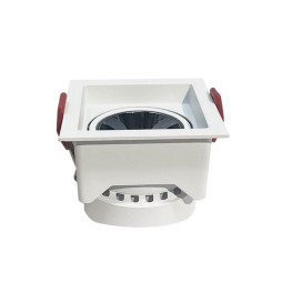 Empotrable LED 12W Cuadrado Blanco Bridgelux Chip - UGR11- CCT- CRI +92