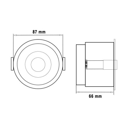 LED Downlight 12W Hvit - Bridgelux Chip - UGR11- CCT