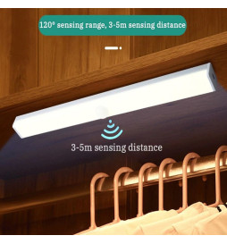 Pack 2 - Luce Magnetica per Armadio  LED - Sensore Movimento - Batteria al litio - Ricaricabile  USB