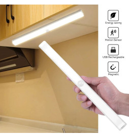 Pack 2 - Luce Magnetica per Armadio  LED - Sensore Movimento - Batteria al litio - Ricaricabile  USB