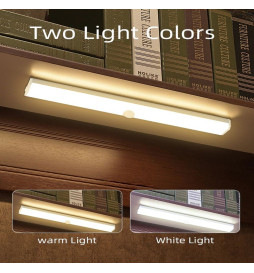 Pack 2 - Luce Magnetica per Armadio  LED - Sensore Movimento - Batteria al litio - Ricaricabile  USB