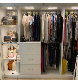 Pakke 2 - Magnetisk LED-skabslys - Bevægelsessensor - Lithium-batteri - USB genopladeligt