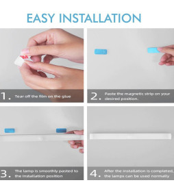 Pack 2 - Magnetic LED Closet Light - Motion Sensor - Lithium Battery - USB Rechargeable
