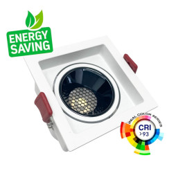 LED Downlight 12W Fyrkant Vit - Bridgelux Chip - UGR11- CCT- CRI+92