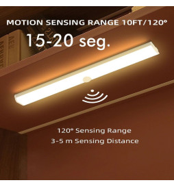 Pack 2 - Magnetic LED Closet Light - Motion Sensor - Lithium Battery - USB Rechargeable