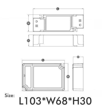 Driver DALI 42W 1100mA IP20