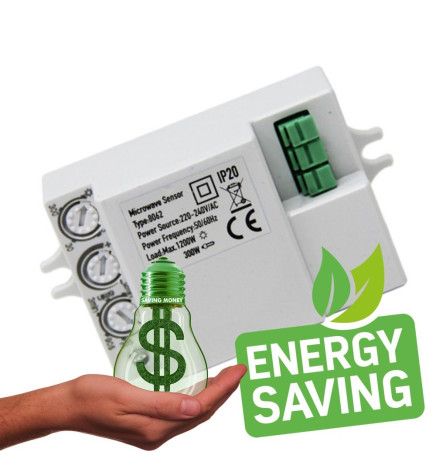 Mikrobølgeovn bevægelsessensor RADAR til 300W LED