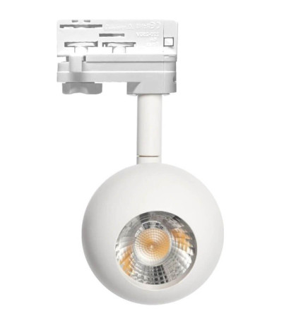 LED-spotlight 10W FENIX - Vit -  3-fas skena - CRI+93