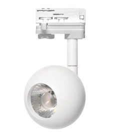 LED Strahler 10W FENIX -  Weiß - 3-Phasen Schienensystem - CRI+93