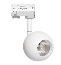 LED Tracklight 10W FENIX - White - 3-PHASE rails - CRI+93