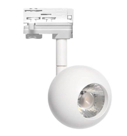 LED skinnespot 10W FENIX -  Hvit - 3-fase - CRI+93