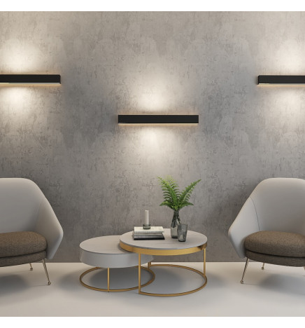 LED-Seinävalaisin - Lineaarinen - WASHINGTON MUSTA - 0,5 m - 1 m - 1,5 m - 2 m - IP54