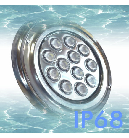 LED Spotlight Under Vattnet - 36W - DC12V -  IP68 - Rostfritt stål