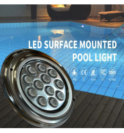 Vedenalainen LED-Valaisin - 36W - DC12V - IP68 - Ruostumaton teräs