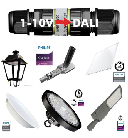 Convertidor de señal 1-10V a DALI para iluminacion LED