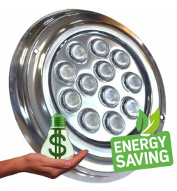 Vedenalainen LED-Valaisin - 36W - DC12V - IP68 - Ruostumaton teräs