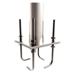 Perno de anclaje para suelo para Columna - Acero Zincado - 16mm