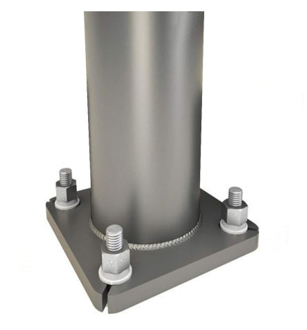 Bodenankerschraube für Säule - Verzinkter Stahl - 16 mm