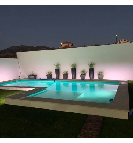 Projecteur LED Piscine - 18W - DC12V - IP68 - Acier inoxidable