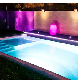 Projecteur LED Piscine - 18W - DC12V - IP68 - Acier inoxidable