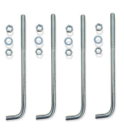 Floor Anchor Bolt for Column Street lamp - Zinc Plated Steel - 16mm