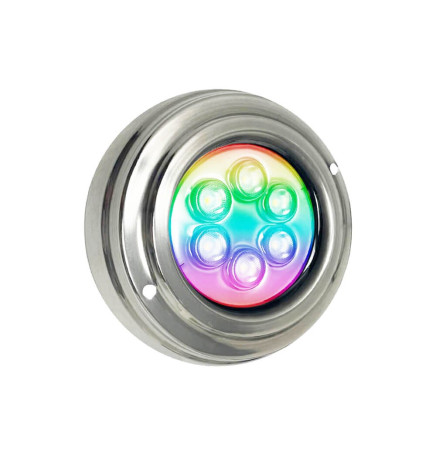 LED-Strahler Unterwasser RGB -18W - DC12V - IP68 - Rostfreier Stahl