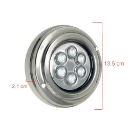 Undervanns LED Spots - 18W - DC12V - IP68 - Rustfritt stål