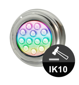 Faretto LED Subacquea  RGB - 36W - DC12V - IP68 - Acciaio inossidabile