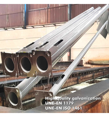 Coluna URBAN Galvanizado - 3 metros - 4 metros